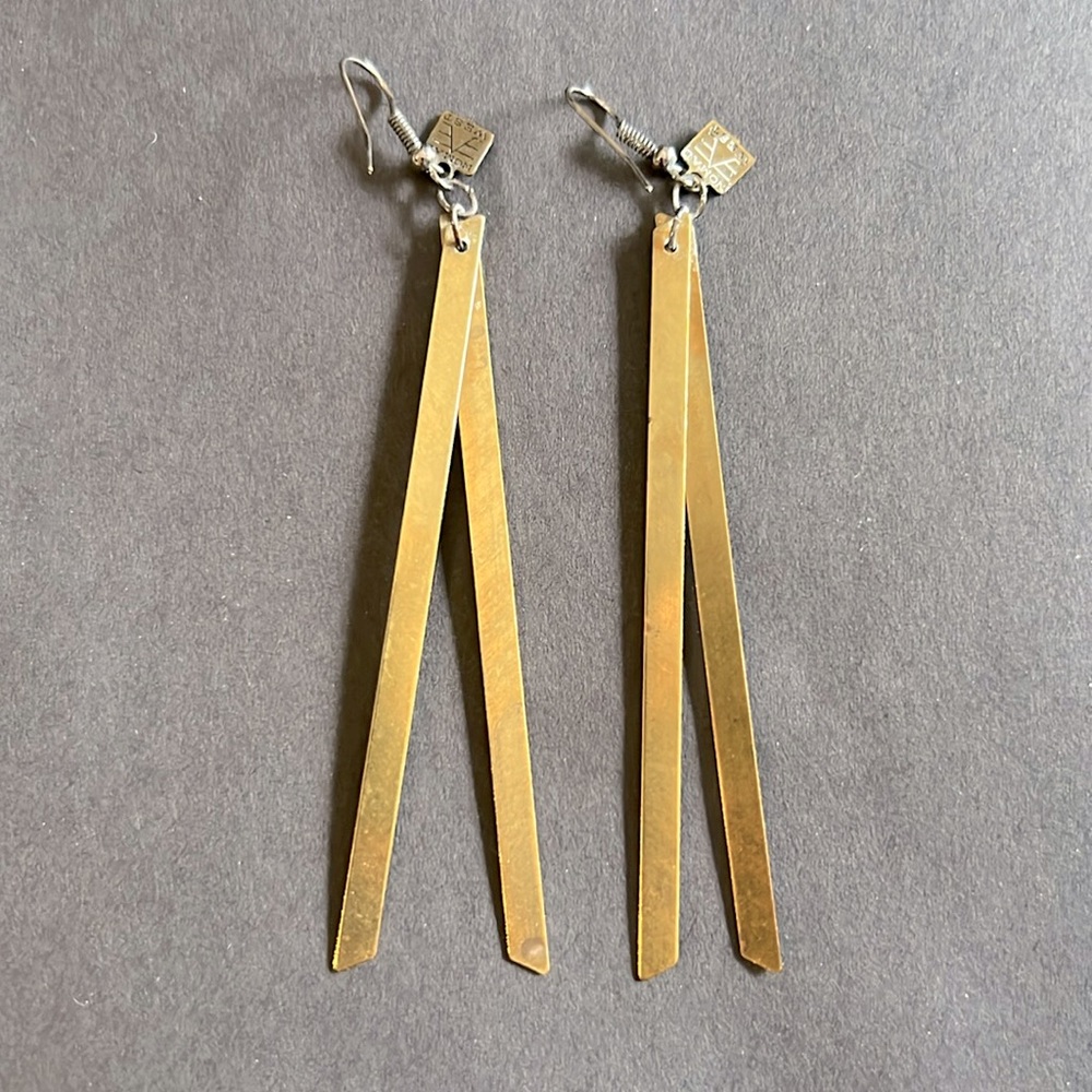 Nomad West Brass Earrings